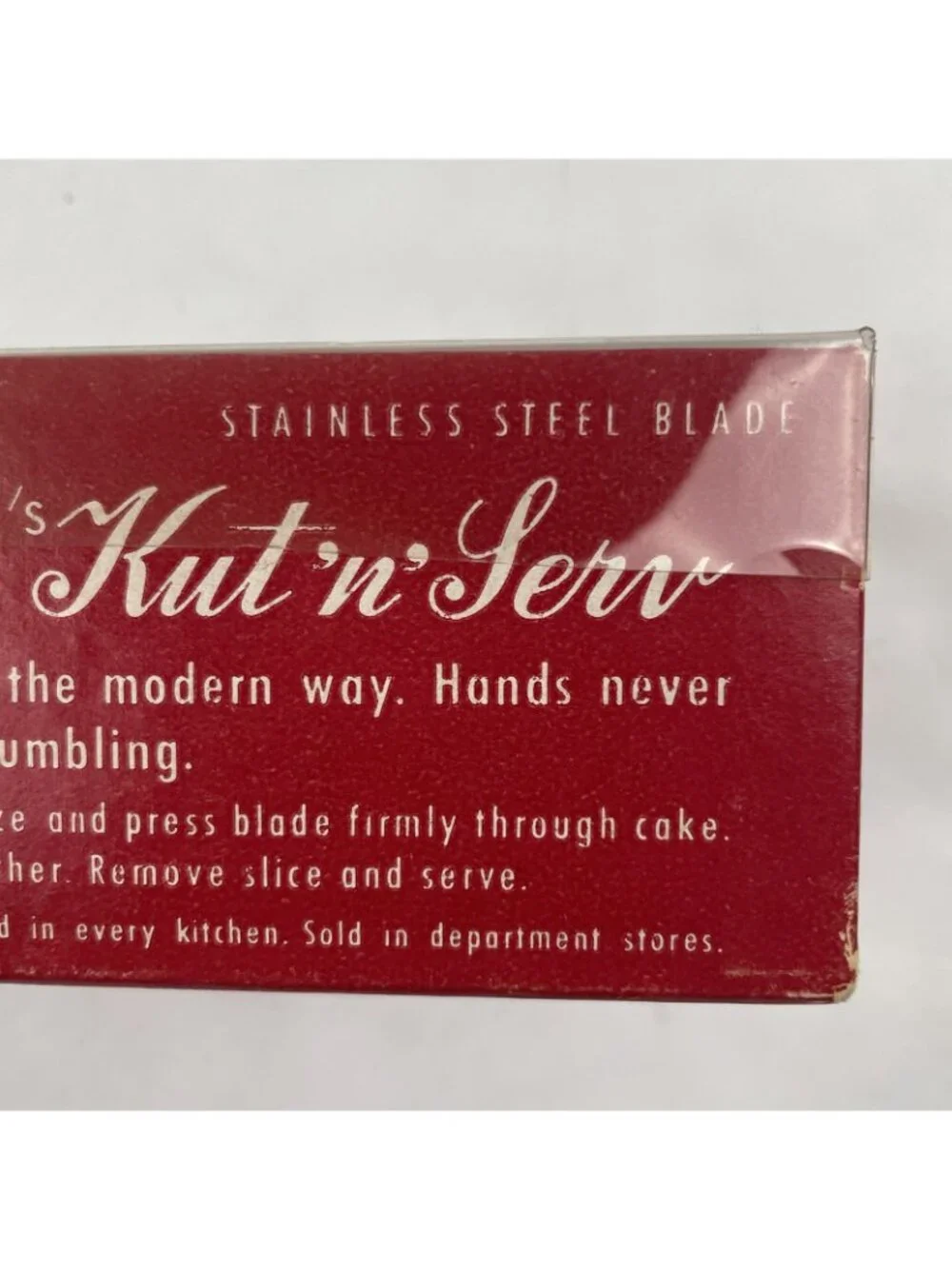 Krag's Kut N' Serve Cake Combination Cutter & Server Stainless Steel Blade
